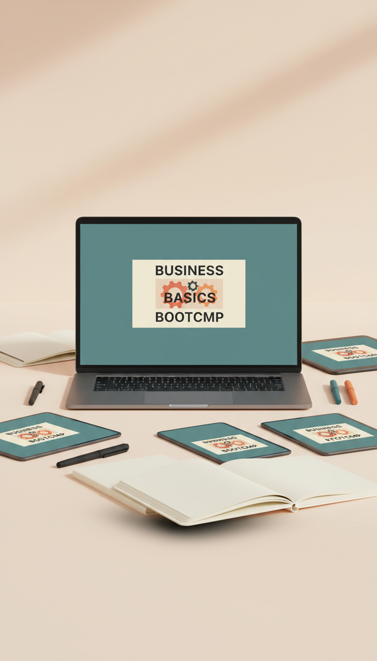 Business basics bootcamp PDF course for laptop use